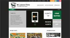 Desktop Screenshot of mtlebanonpd.org