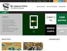 Tablet Screenshot of mtlebanonpd.org